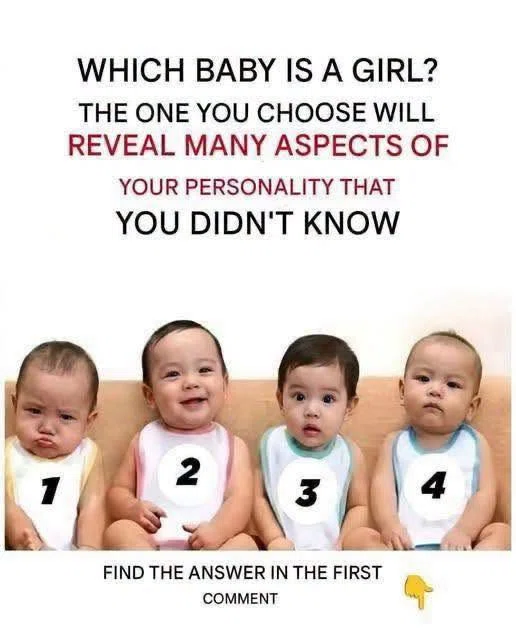 Title: Which Baby Is a Girl? The Psychology Behind This Popular Quiz image