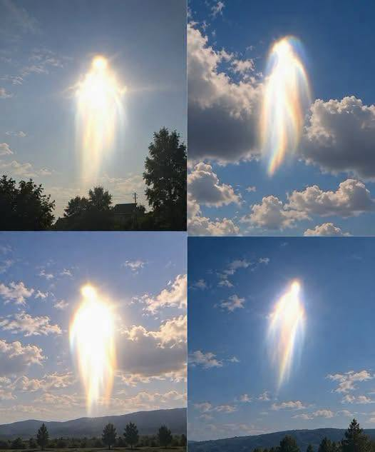 Rare Atmospheric Phenomenon Creates Stunning Light Display Over Greek Island image
