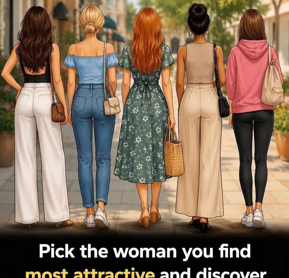 Which Woman Will Be Most Attractive When She Turns Around? image