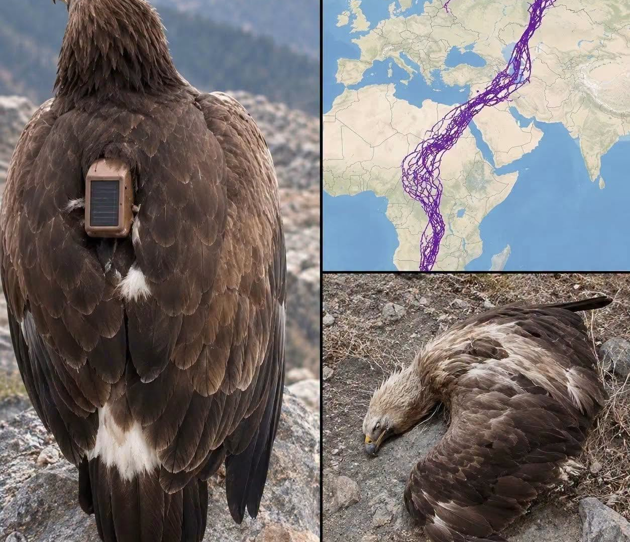 The Story of a Tracked Eagle: What Scientists Learned from Years of Migration Data image