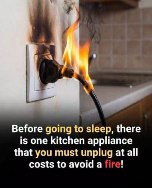Kitchen Appliance Safety: Why Unplugging Before Bed Matters image