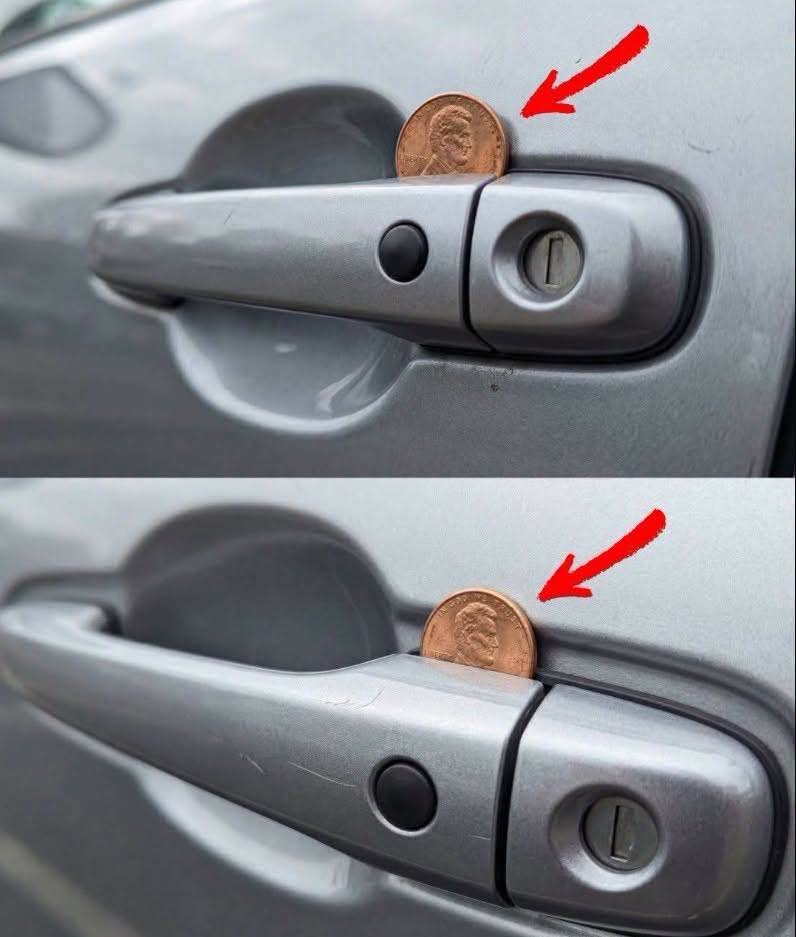 What Does a Penny in a Car Door Handle Mean? image