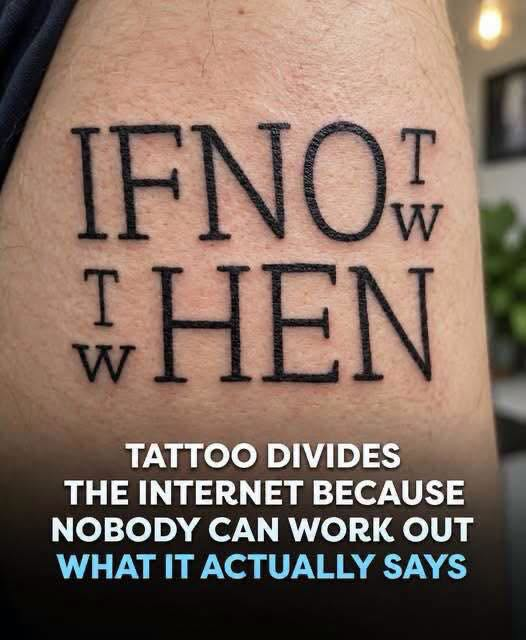 Can You Decode This Confusing Tattoo? image