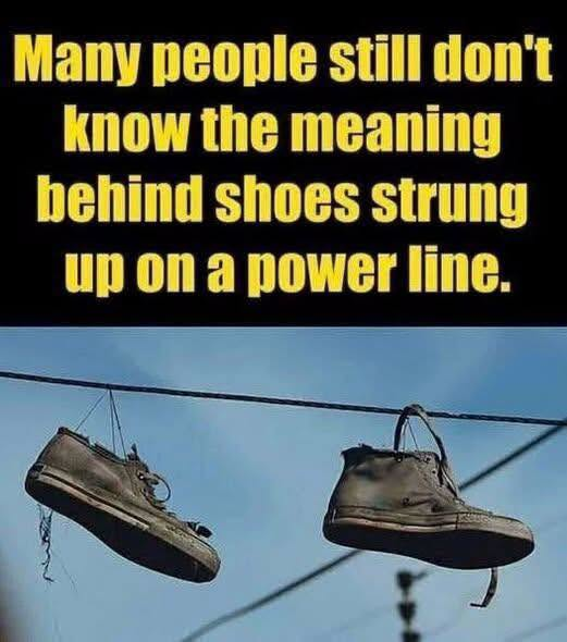 The Real Meaning Behind Shoes Hanging on Power Lines image