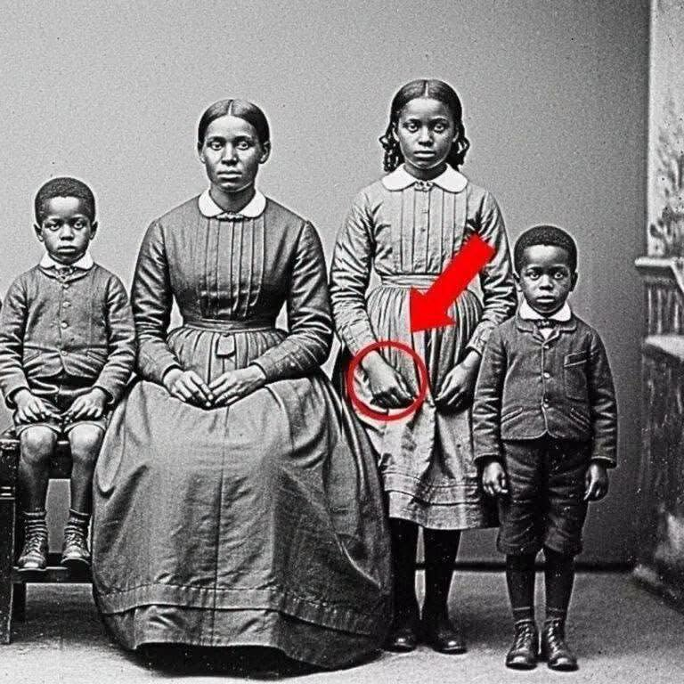 The Mystery Behind the 1872 Family Portrait: Take a Closer Look at the Sister’s Hand image